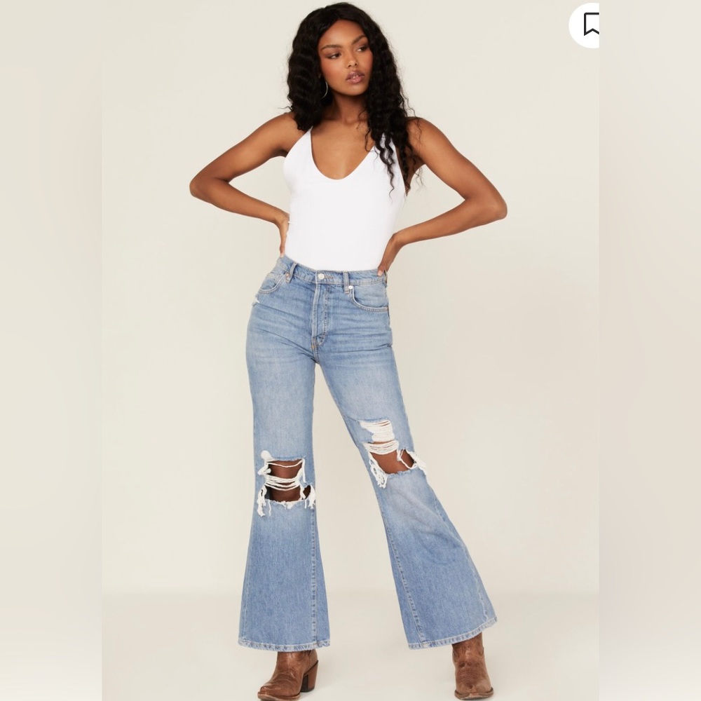 Free People Dawn Flare Leg High Waisted Jeans Size 26